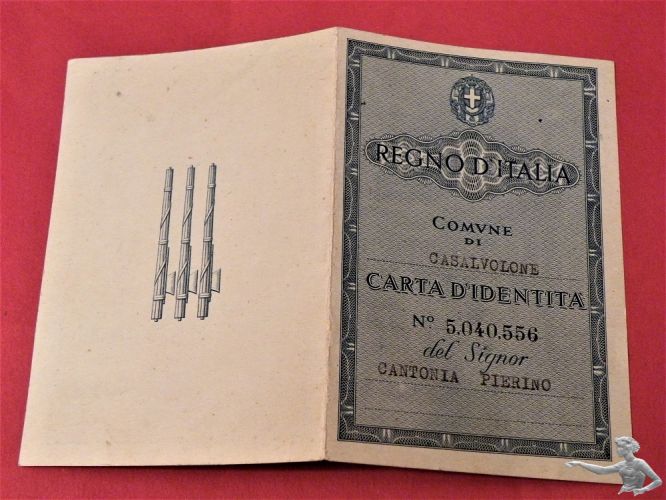 Carta d Identita Regno d Italia 1942